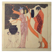 Liebe-Zeichen (w/c auf Papier) Fliese (Vorderseite)