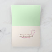 Liebe zeichnend Kreide Karte (Innenseite)