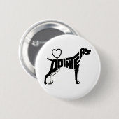 LIEBE-ZEIGER-KNOPF BUTTON (Vorne & Hinten)