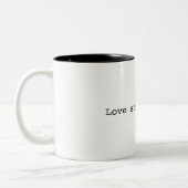 Liebe zeigt sich Tasse (Links)