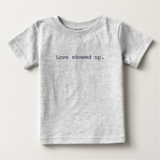 Liebe zeigte Baby Romper T-shirt