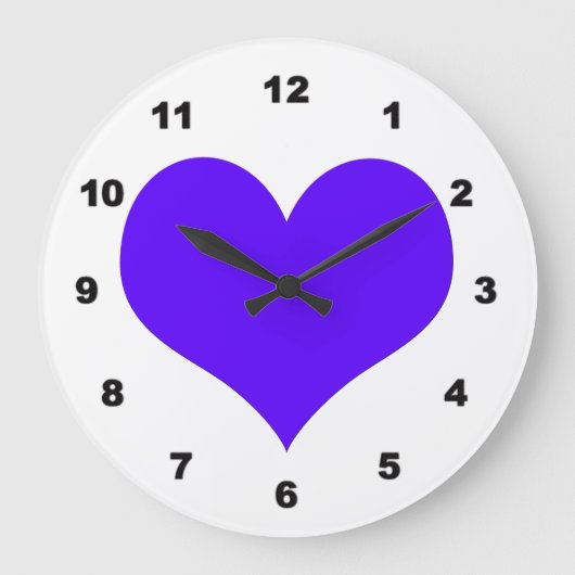 Liebe Zeit Akrylic Wall Clock Große Wanduhr (Vorderseite)