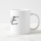 LIEBE Zen Brush Kalligrafie Buchstabentyp Jumbo-Tasse (Rechts)