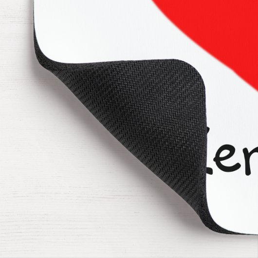 Liebe Zermatt - Schweizer Herzmuskel Mousepad (Ecke)