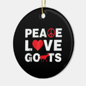 Liebe Ziege Keramik Ornament (Links)