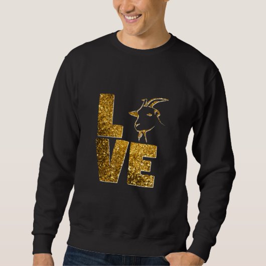 Liebe Ziege Sweatshirt (Vorderseite)