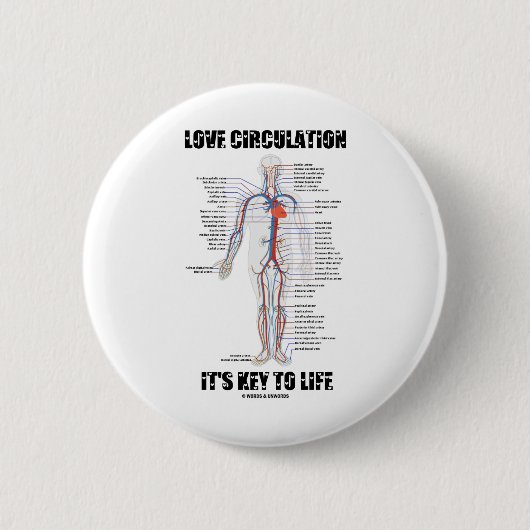 Liebe-Zirkulation ist es zum Leben Schlüssel Button (Vorderseite)