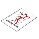 Liebe zirkulieren (Kreis der Willis) Notizblock (Linke Seite)