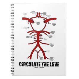 Liebe zirkulieren (Kreis der Willis) Notizblock