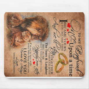 Liebe-Zitat für Boyfriend, Boyfriend-Geburtstagsge Mousepad