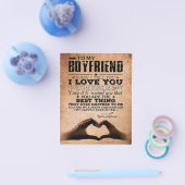 Liebe Zitat für Boyfriend, Ehemänner Liebe Geburts Flyer (Einzeln)