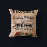 Liebe-Zitat für Geschenkidee von Ehemann, Geburtst Kissen<br><div class="desc">Liebe-Zitat für Geschenkidee von Ehemann,  Geburtstag von Ehemann</div>