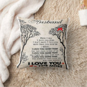 Liebe-Zitat für Geschenkidee von Ehemann, Geburtst Kissen (Decke)