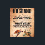 Liebe-Zitat für Geschenkidee von Ehemann, Geburtst Leinwanddruck<br><div class="desc">Liebe-Zitat für Geschenkidee von Ehemann,  Geburtstag von Ehemann</div>