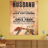 Liebe-Zitat für Geschenkidee von Ehemann, Geburtst Leinwanddruck (Insitu (Wohnzimmer))