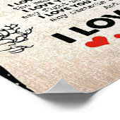 Liebe-Zitat für Geschenkidee von Ehemann, Geburtst Poster (Ecke)