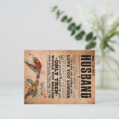 Liebe-Zitat für Geschenkidee von Ehemann, Geburtst Postkarte (Stehend Vorderseite)