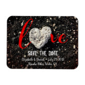 Liebe Zitat Hawaii Beach Foto Save the Date Magnet (Horizontal)