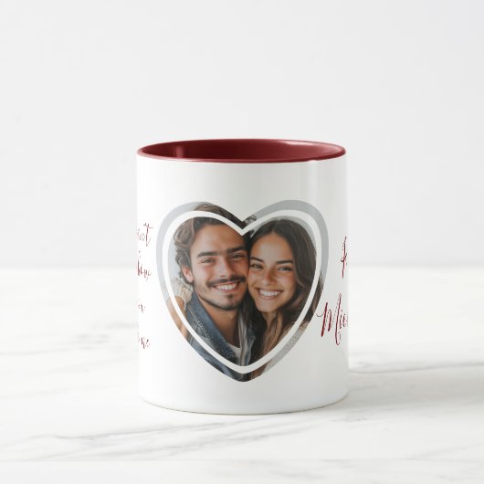 Liebe Zitat Individuelle Namen ich Herz gestapelte Tasse (Zentrum)