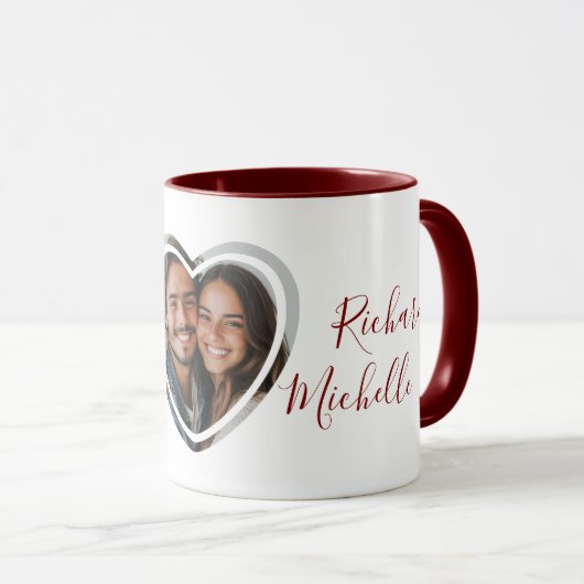 Liebe Zitat Individuelle Namen ich Herz gestapelte Tasse (VorderseiteRechts)