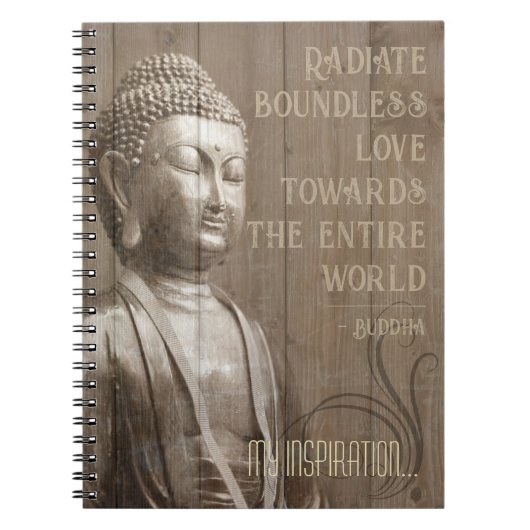 Liebe Zitat Inspiriere Buddha Art Buddhistisches S Notizblock (Vorderseite)
