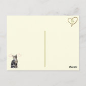 Liebe Zitat Lilo Cat Postkarte (Rückseite)