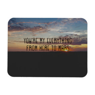 Liebe-Zitat Magnet, Sonnenuntergang, Coheed und Magnet