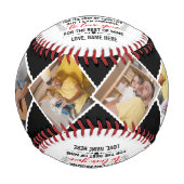 Liebe-Zitat meiner Tochter mit benutzerdefinierten Baseball (Vorderseite)