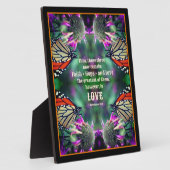 Liebe Zitat Monarch Butterfly Inspiration Fotoplatte (Seite)