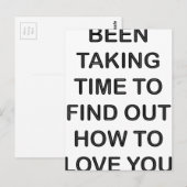 Liebe-Zitat Postkarte (Vorne/Hinten)