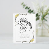 Liebe-Zitat-Postkarte der Mutter Postkarte (Stehend Vorderseite)