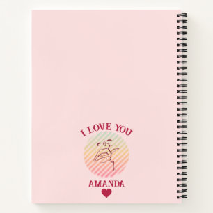 Liebe Zitat Romantisches Kiss-Notebook Notizblock