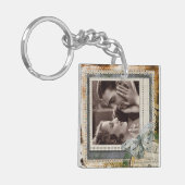 Liebe Zitat Vintager Schlüsselanhänger (Vorderseite links)