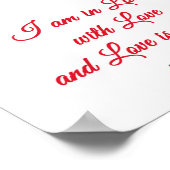 Liebe-Zitat von Rumi Poster (Ecke)