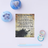 Liebe-Zitate für Husband | Mein Ehemann-Brief | Flyer (Einzeln)