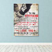 Liebe-Zitate für Husband | Mein Ehemann-Brief | Leinwanddruck (Insitu (Holzboden))