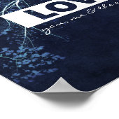 Liebe zitiert Naturkunstposter Poster (Ecke)