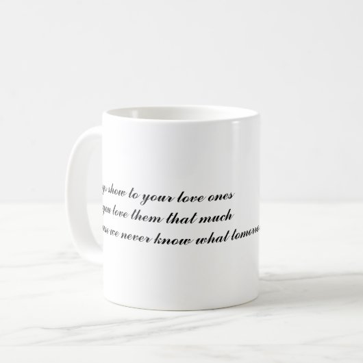 Liebe zitiert Tasse (Vorderseite Links)