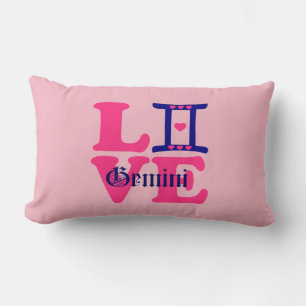 ♊ Liebe Zodiac Sign Fab Lumbar Lendenkissen