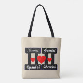 😍 Liebe Zodiac-♊ Tasche (Rückseite)