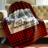 Liebe zu den Bergen und zurück, Buffalo Kariert Fleecedecke