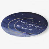 Liebe zu den Tellern des Mondes & Back Paper Pappteller (Schrägansicht)