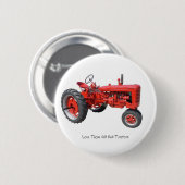 Liebe zu diesen alten roten Traktoren Button (Vorne & Hinten)