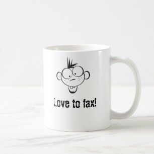 Liebe zu faxen! kaffeetasse
