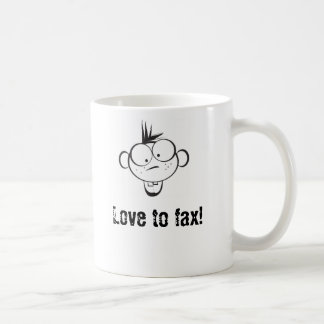 Liebe zu faxen! kaffeetasse