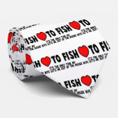 Liebe zu fischen krawatte (Gerollt)