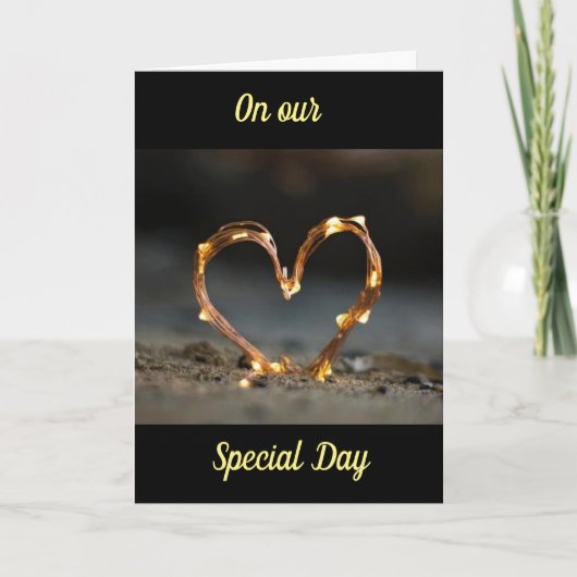 LIEBE ZU "IHNEN" AM "JAHRESTAG" KARTE (Vorderseite)