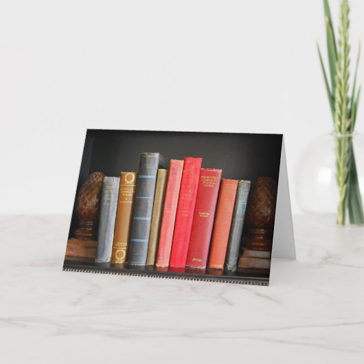 Liebe zu klassischen Büchern Karte (Vorderseite)