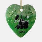 Liebe zu Larp Keramik Ornament (Rechts)