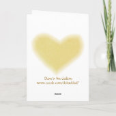 Liebe zu meinem Valentine - Karte (Rückseite)